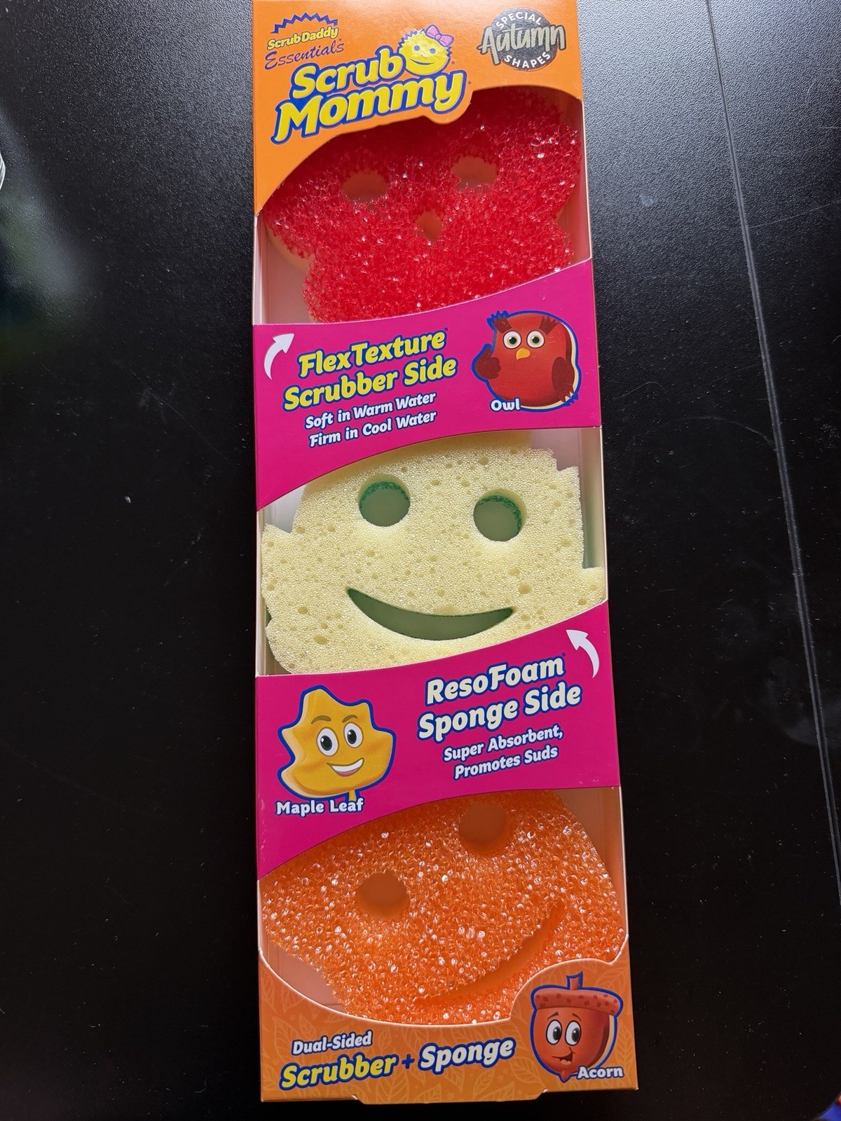 Shape Scrub New Scrub Daddy Mommy Special Edition Autumn Fall 3pk Acorn Owl Maple ...