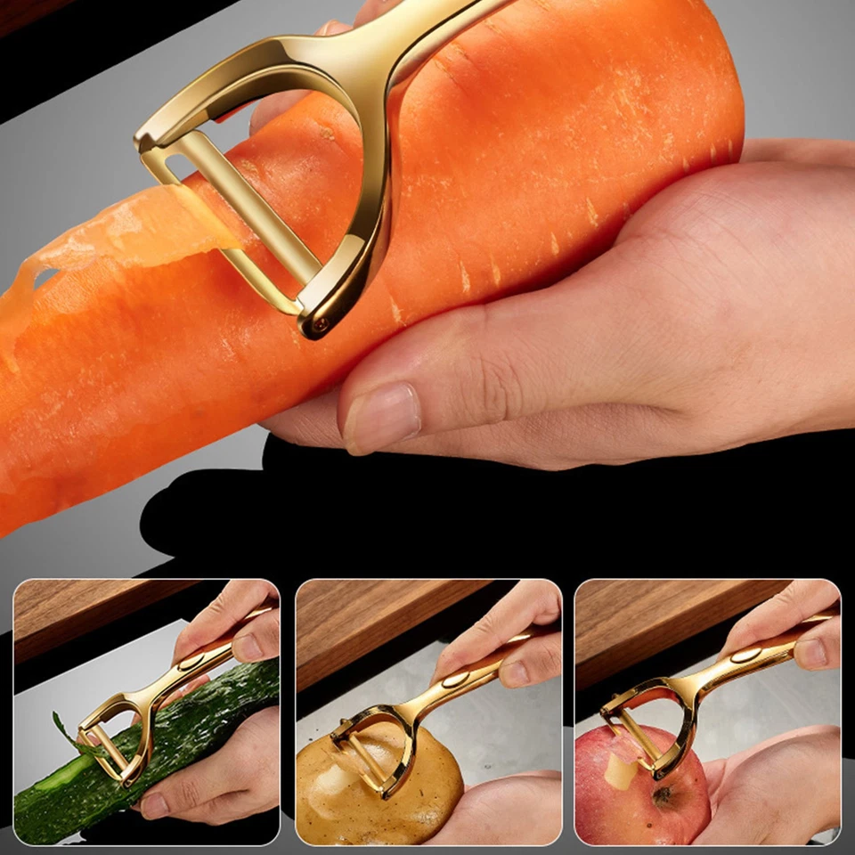 Stainless Steel Vegetable & Fruit Peeler Set Cabbage Vegetable Grater Shredder - Image 2 of 4