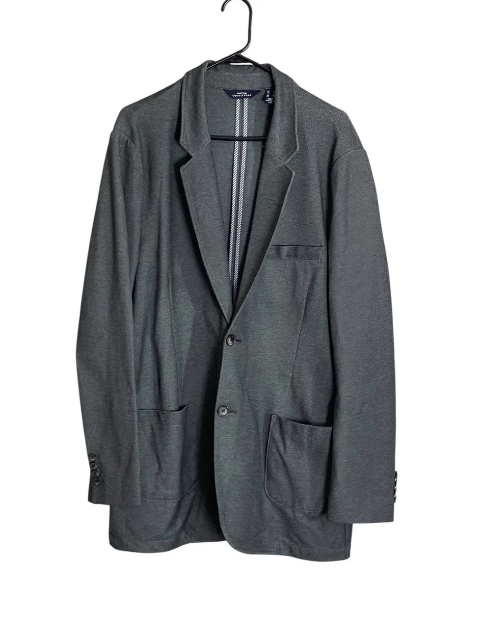 Lands End Outfitters Soft Gray Casual Blazer 42 Preppy Dad Office