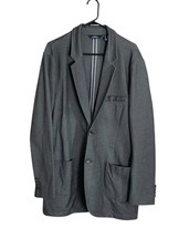 Lands End Outfitters Soft Gray Casual Blazer 42 Preppy Dad Office