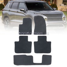 For 2011 2012-2024 Mitsubishi Outlander Front Rear Floor Mats Carpet Black New For 2011 2012-2024 Mitsubishi Outlander Front Rear Floor Mats Carpet Black New
