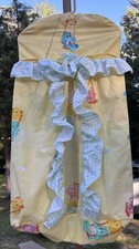 Vintage Care Bear 1983 Linen Crib Hanging Diaper Holder
