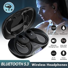 Ear-Hook Bluetooth 5.3 Headset TWS Wireless Earphones Earbuds Stereo Headphones