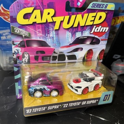 MGA Entertainment JDM Series 6 Double Pack Diecast '93 & '22 Toyota Supra