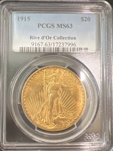 1915-P Saint-Gaudens Double Eagle — photo from the most recent tracked eBay sale