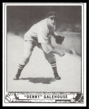Denny Galehouse 1986 Play Ball REPRINT Baseball Card #198 (NM)