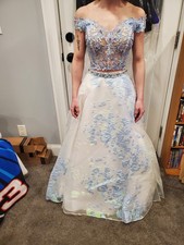 Two-piece prom dress, worn once, perfect condition, Ellie Wilde EW120065