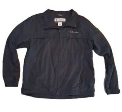 Columbia Venture Creek Omni Shield Jacket Mens XL Black Tech Utility Hiking EUC