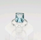MRF Resources Sterling Silver 7.11ct Blue Topaz Solitaire Ring Size 8 — photo 1
