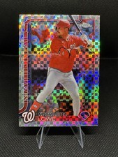 Nathaniel Lowe Washington Nationals #49 2025 Topps Chrome X-Fractor Baseball
