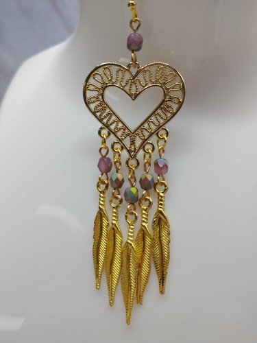 New Hand Crafted Woman's Bali Style Chandelier Earrings - Picture 3 of 4
