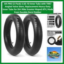 2-Pack Heavy-Duty 3.50-10 Inner Tubes with TR87 Valve for Dirt Bikes  Scooters