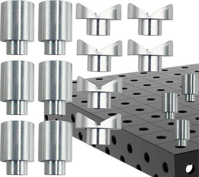 Welding Table Fixture Pins 12 Pcs 5/8 x 1 x 1.5 Stop Alignment Aluminum Acces...