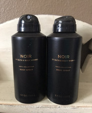 Bath Body Works NOIR x2 Men's Collection Cologne Body Spray 3.7Oz Vanilla NEW