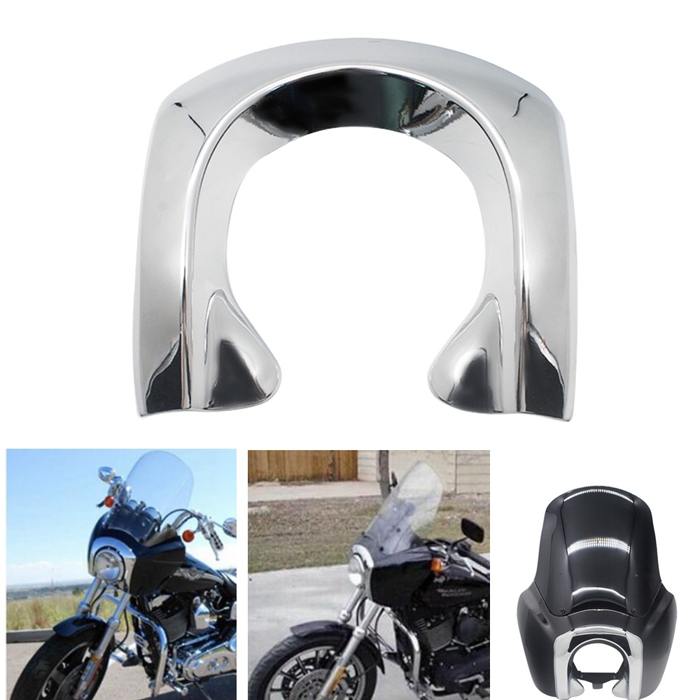 Bezel Trim Cover For Harley Dyna FXR 1987-99 Street Bob 06-17 Headlight Fairing