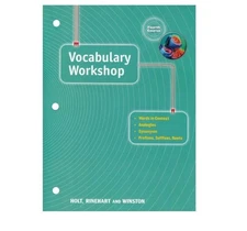 Vocabulary Workshop by Rinehart and Winston Staff Holt (2000, Trade Paperback)