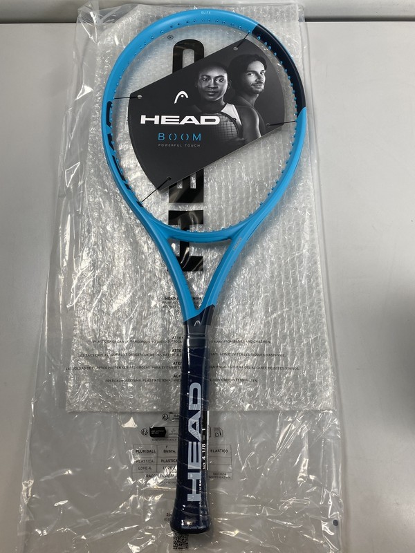 Head 2026 Boom Elite Tennis Racquet 4 1/8 (L1) - Light Blue *UNSTRUNG*