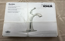 KOHLER Sundae Single Handle Single Hole Bathroom Faucet , Vibrant Brushed Nickel