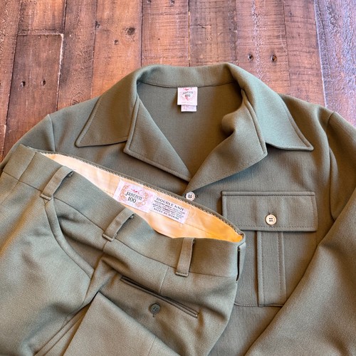 VTG Jantzen 100 2 PC Leisure Suit Men's 42 Long W32xL33 Avocado Green  Polyester