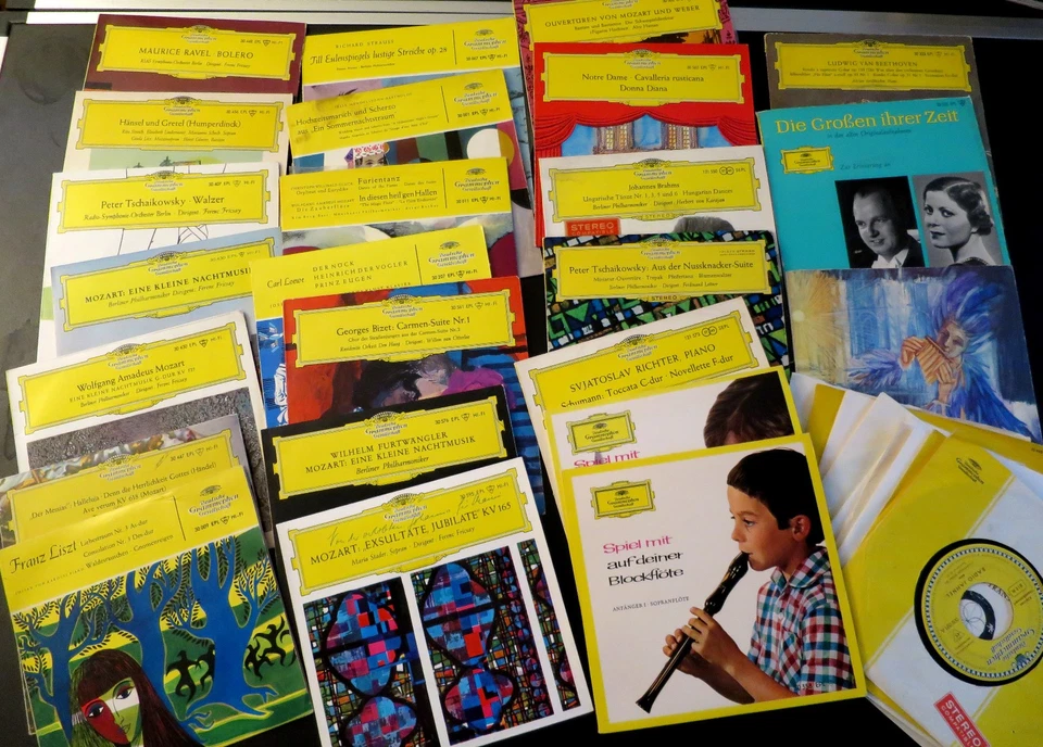 91 Singles "Deutsche Grammophon" Klassik 7" Vinyl 45 Schallplatten Sammlung lot - Bild 2 von 4