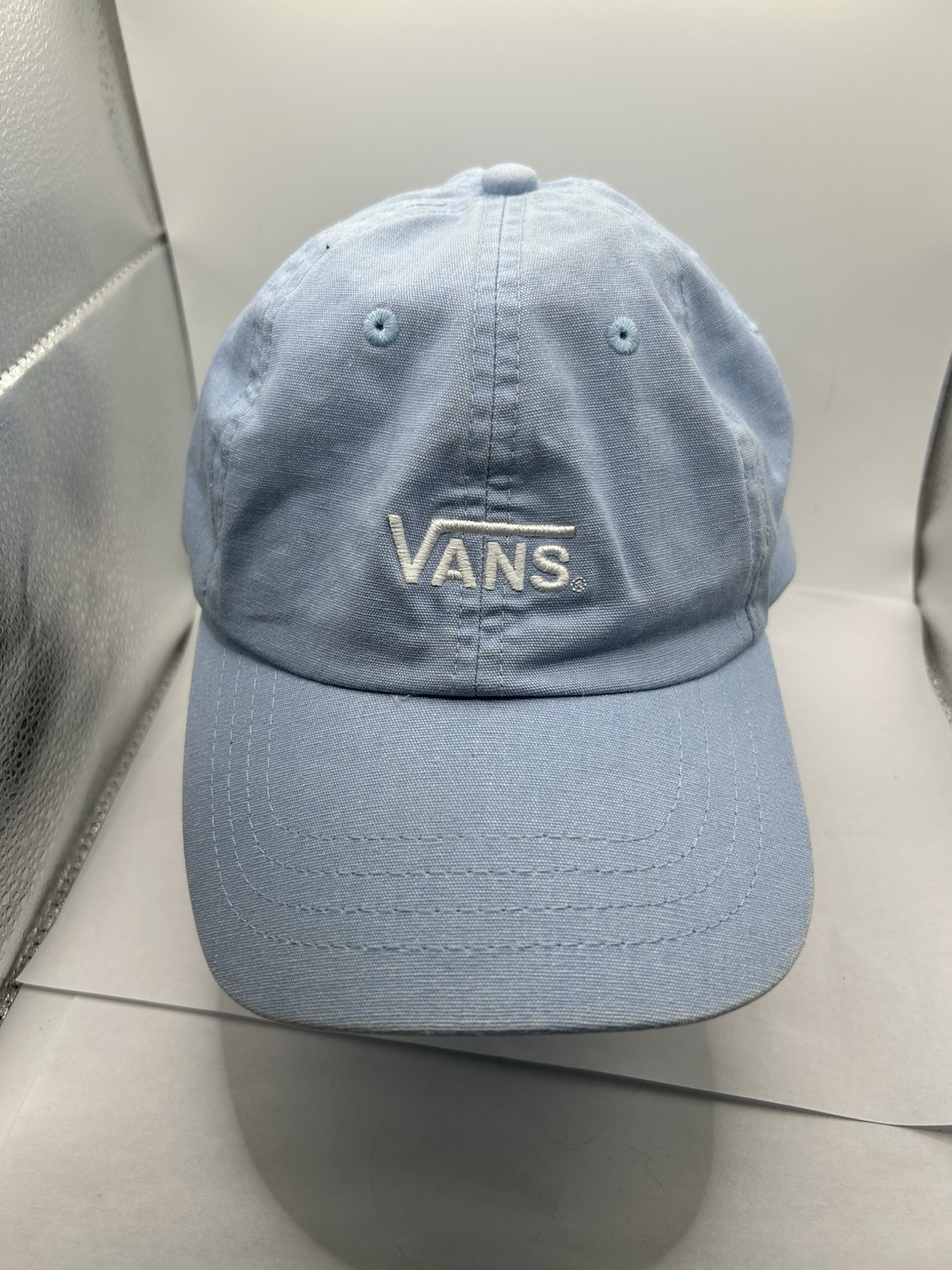 Vans Hat Cap Strapback Adjustable Blue White Off … - image 2