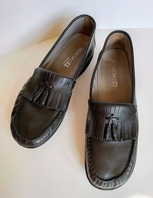 Helvesko ~ Damen Halbschuhe ~ Slipper ~  Gr. 42 / Gr. 8 ~ schwarz