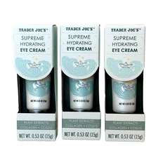 3 X Trader Joe's Supreme Hydrating Eye Cream .53 oz Plant Extracts Manuka Honey