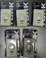 Lot Of 5 NEW Tork In-Wall Motor Operated 12 Hour Shut Down Timer Almond M512HA