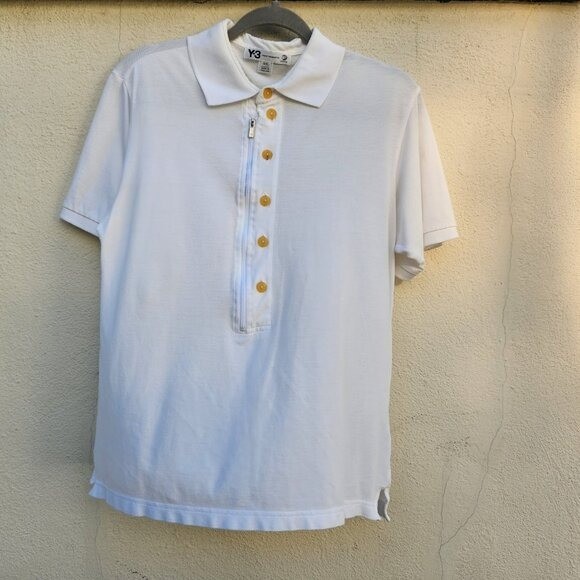 トップス Y-3 Adidas x Yohji Yamamoto Polo Shirt Adidas Y-3 Yohji Yamamoto Luxury Polo Shirt Size Men's / US