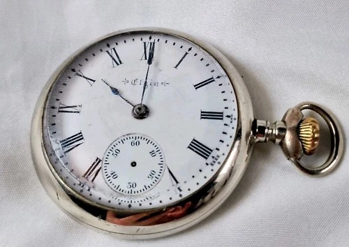 Elgin Antique Pocket Watch 18s 15j Sidewinder