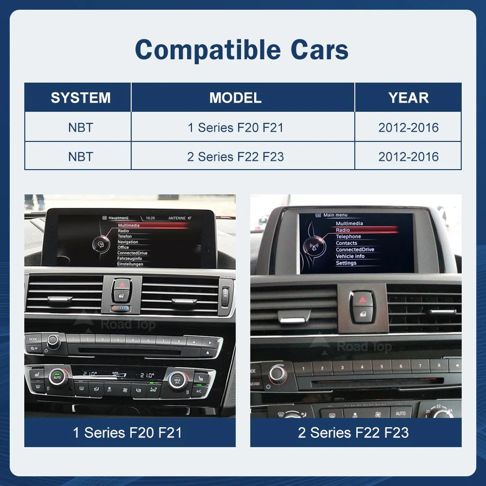 10.25" CarPlay Multimedia Touch Screen Für BMW 1 2 Serie F20 F21 F22 F23 12-2016 - Bild 3 von 4