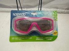 Speedo Kids Sunny Vibes Swim Goggles Pink Frame with Tinted Lenses