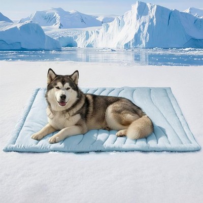 Dog Cooling Mat, Q-MAX＞0.46 Thickened Breathable Cold Pad for Summer Active Dog,