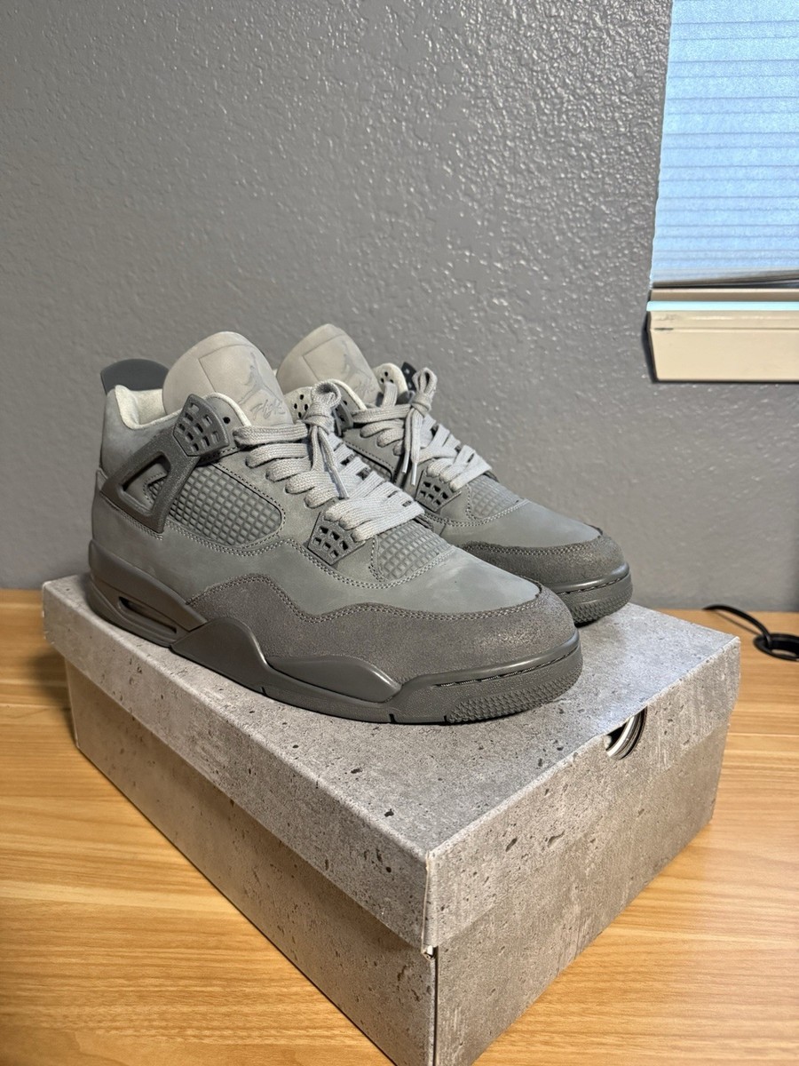 Jordan Air Jordan 4 Retro SE Paris Olympics Wet Cement Gray Suede