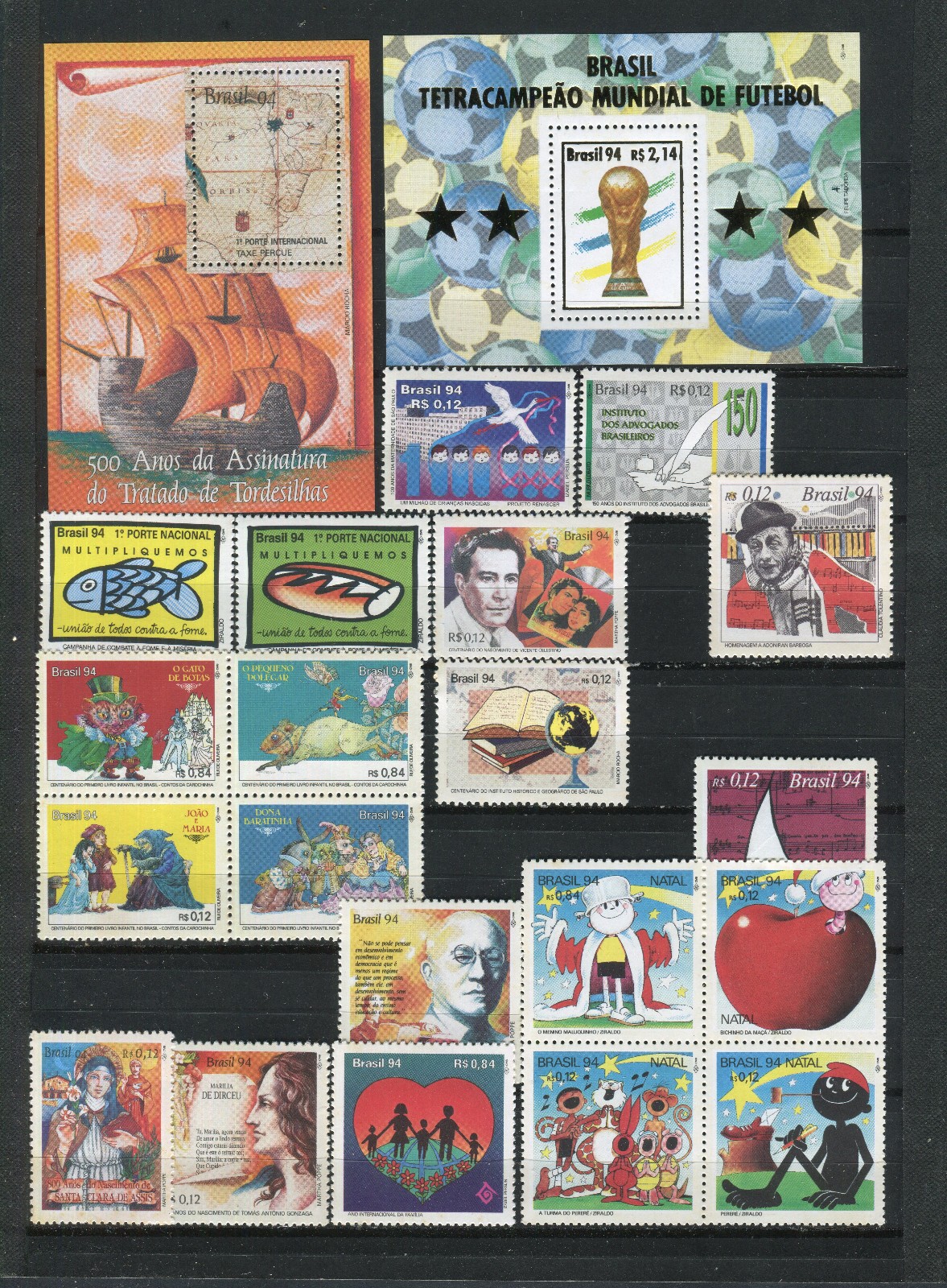 Brazil - 1994 - MNH - Sc CV $74 - 2 scans