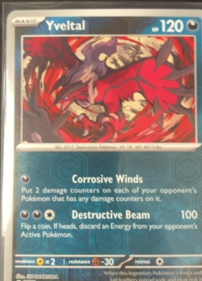 Yveltal Uncommon Reverse Holo Scarlet & Violet Shrouded Fable 35/64