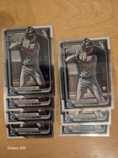 Jacob Burke Bowman Chrome 1st 7 Card Rookie Lot 