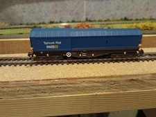 N-gauge Dapol Telescopic Hood Wagon Tiphook Blue X 4 2F-039-009 / 10 / 11 / 12