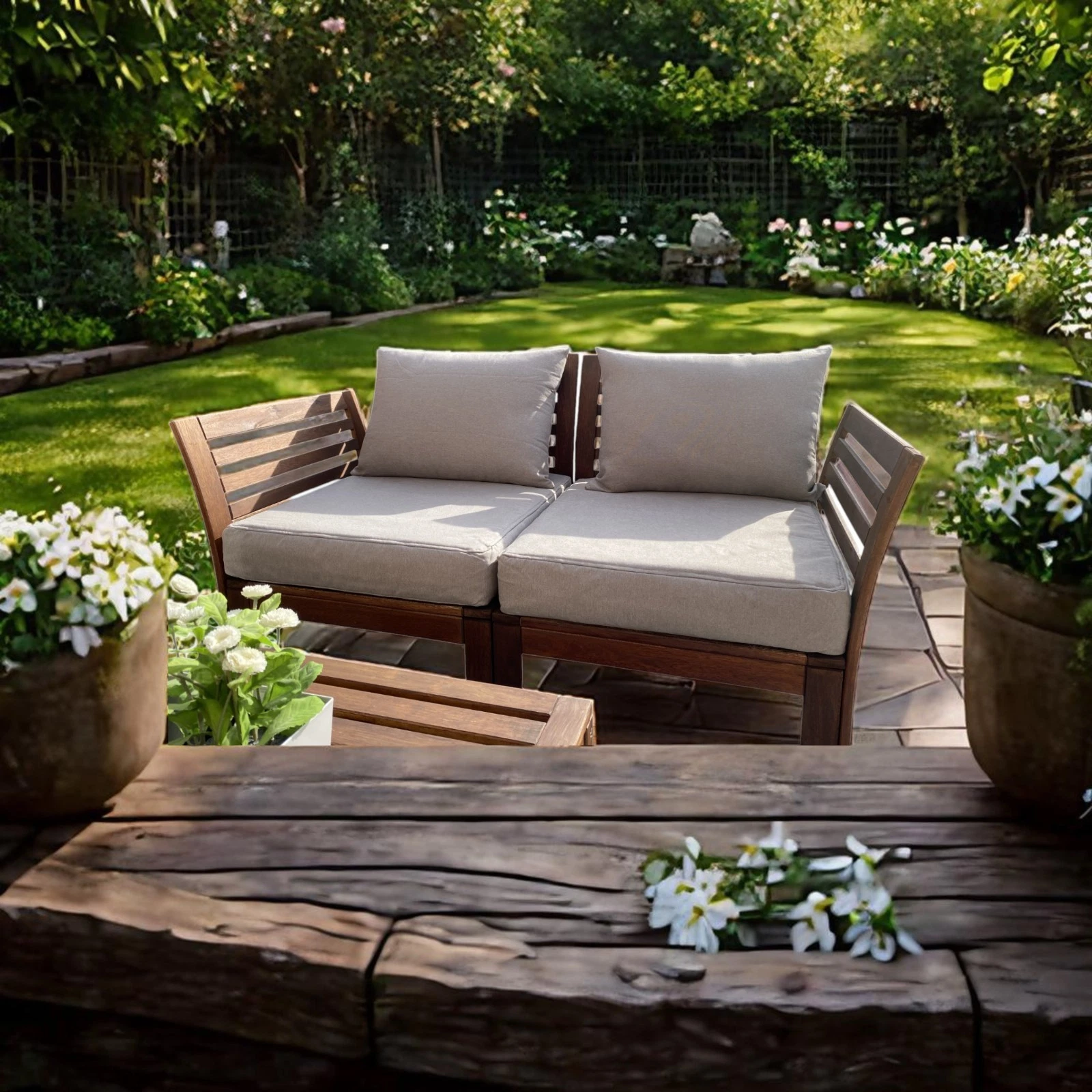 IKEA FRÖSÖN DUVHOLMEN Replacement Cushion Covers Garden Patio Sofa UK