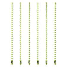 Ball Bead Chains, 3.9 Inch, Light Green  60 Pcs , Dog Tag Chain Keychain