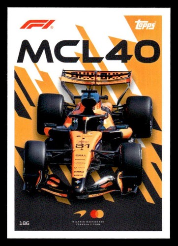 2026 Topps Turbo Attax F1 #186 Oscar Piastri Card McLaren Mastercard F1 Team