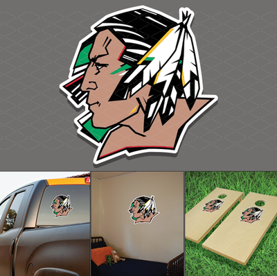 #ad #ad Fighting Sioux Decal Sticker – Vinyl for Car Window Laptop Bumper $26.50