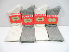 -New Bombas Youth Lightweight 4 Pair Knee High Socks Sz Toddler 9-13/Big Kid 1-3
