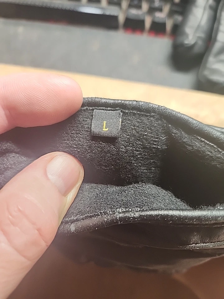 Guantes de motocicleta Olympia Wind-Tex para hombre talla L UU cuero negro todas las estaciones Foto 4 de 4