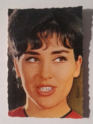 rare vintage small card 60s - RIKA ZARAI