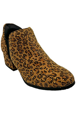 Kenneth Cole Women's Reaction Sandra EZ On Jeweled Bootie Leopard