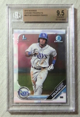 Topps BOWMAN CHROME ワンダーフランコ　BGS9.5 Wander Franco 2019 Bowman Chrome Prospects #BCP100 BGS 9.5 GEM