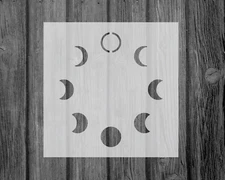 Moon Phase Stencil, Reusable Mylar Craft Stencil For Painting, 115