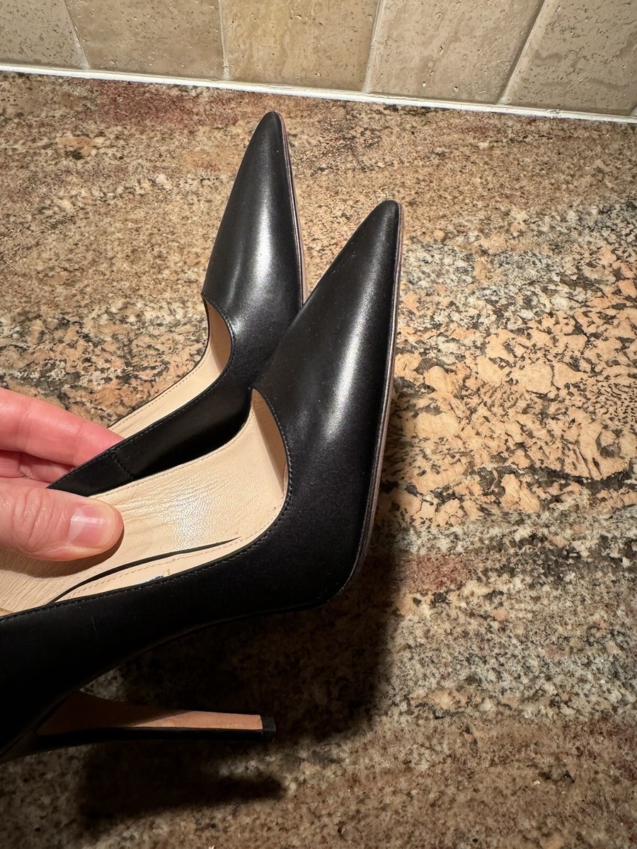 靴 PRADA Leather Heels 36 1/2 Prada Black Heels - size 36 1/2 ○ Labellov ○ Buy and Sell