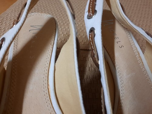 Nickels Ajax Cork Slingback Wedge Heel Sandle Open Toe Women's Sz 6½ M 6.5 M EUC - Picture 14 of 24